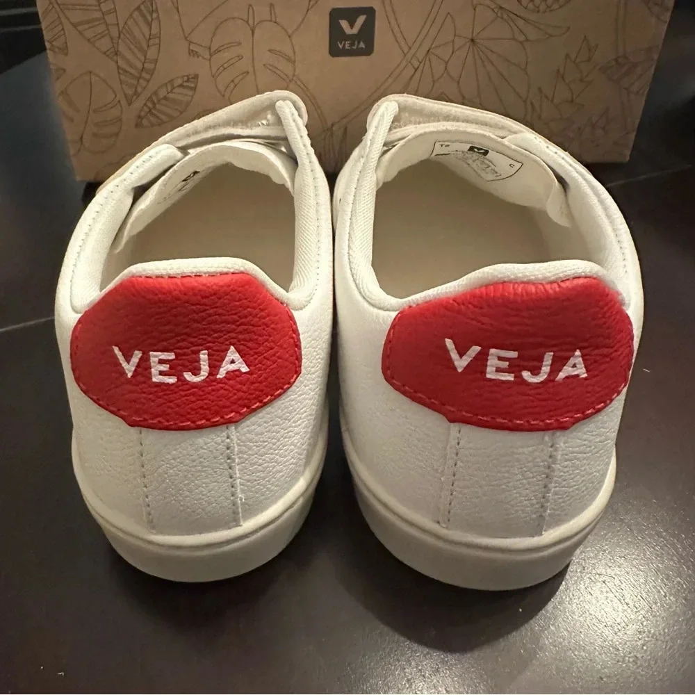 NIB Veja Esplar Kids Shoes White Nautico Size Youth 2